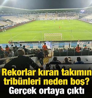 Rekorlar kıran takımın trib&uuml;nleri neden boş? Stadyumla ilgili ger&ccedil;ek ortaya &ccedil;ıktı