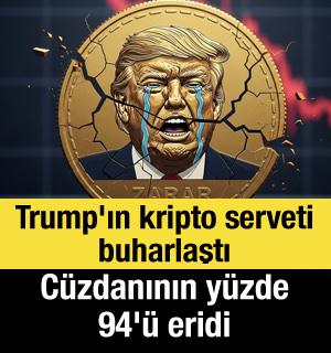 Trump'ın kripto serveti buharlaştı: C&uuml;zdanının y&uuml;zde 94'&uuml; eridi