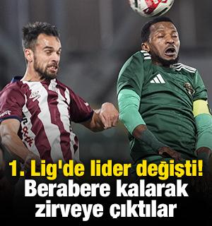 1. Lig'de lider değişti! Berabere kalarak zirveye &ccedil;ıktılar
