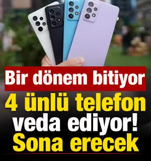 4 &uuml;nl&uuml; telefon i&ccedil;in yolun sonu! Bir d&ouml;nem resmen bitiyor