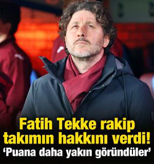 Fatih Tekke rakibinin hakkını verdi! 'Puana daha yakın onlar gibi g&ouml;z&uuml;kt&uuml;'