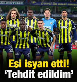 Fenerbah&ccedil;eli yıldızın eşi isyan etti! 'Saldırı ve tehdit mesajları aldım'