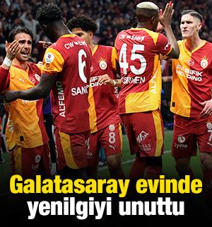 Galatasaray evinde yenilgiyi unuttu