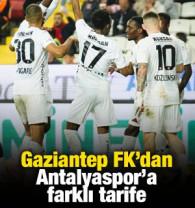 Gaziantep FK&rsquo;dan Antalyaspor&rsquo;a farklı tarife