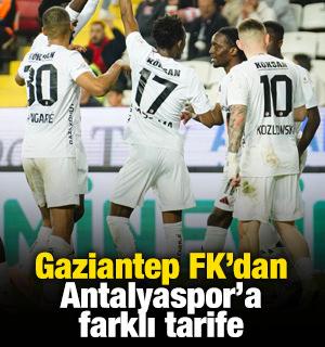 Gaziantep FK&rsquo;dan Antalyaspor&rsquo;a farklı tarife