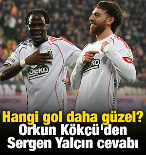 Hangi gol daha g&uuml;zel? Orkun K&ouml;k&ccedil;&uuml;'den Sergen Yal&ccedil;ın cevabı