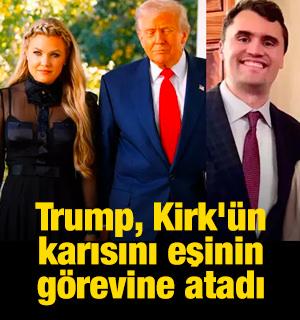 Trump, Kirk'&uuml;n karısını eşinin g&ouml;revine atadı