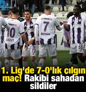 1. Lig'de 7-0'lık &ccedil;ılgın ma&ccedil;! Rakibi sahadan sildiler