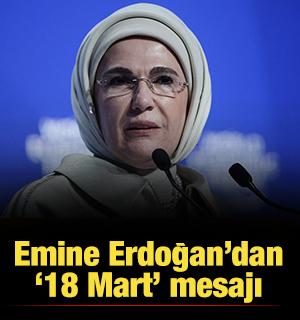 Emine Erdoğan'dan "18 Mart Şehitleri Anma G&uuml;n&uuml; ve &Ccedil;anakkale Deniz Zaferi" paylaşımı!