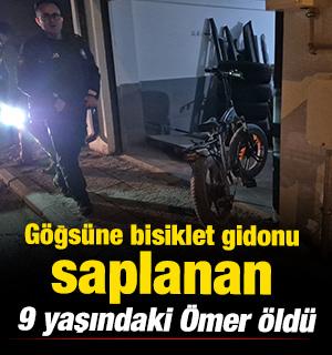 Eskişehir'de acı olay: G&ouml;ğs&uuml;ne bisiklet gidonu saplanan 9 yaşındaki &Ouml;mer &ouml;ld&uuml;