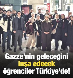 Gazze'nin geleceğini inşa edecek &ouml;ğrenciler T&uuml;rkiye'de