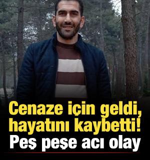 G&uuml;m&uuml;şhane'de acı olay: Cenaze i&ccedil;in geldi, hayatını kaybetti!