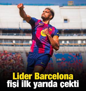 Lider Barcelona fişi ilk yarıda &ccedil;ekti