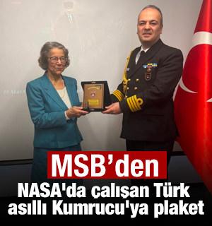 MSB'den NASA'da &ccedil;alışan T&uuml;rk asıllı Kumrucu'ya plaket