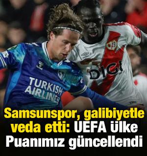 Samsunspor, Avrupa'ya galibiyetle veda etti: UEFA &Uuml;lke Puanımız g&uuml;ncellendi