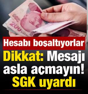 Dikkat: Mesajı sakın a&ccedil;mayın! Hesabı boşaltıyorlar