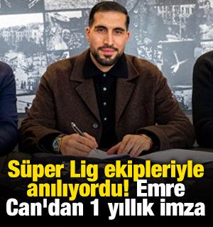S&uuml;per Lig ekipleriyle anılıyordu! Emre Can'dan 1 yıllık imza