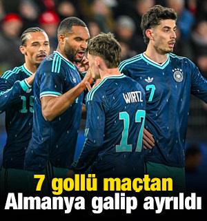7 goll&uuml; ma&ccedil;tan Almanya galip ayrıldı