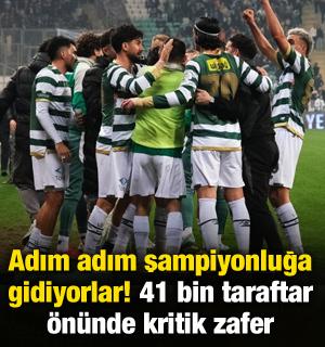 Adım adım şampiyonluğa gidiyorlar! 41 bin taraftar &ouml;n&uuml;nde kritik zafer