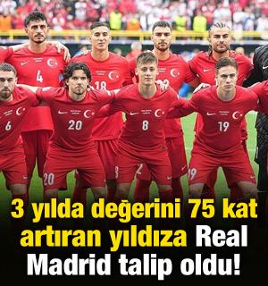 Bedelsiz transfer olmuştu! 3 yılda bedelini 75 kat arttıran T&uuml;rk yıldıza Real Madrid talip