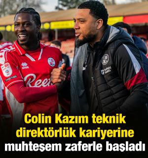  Colin Kazım uzatmalarda g&uuml;ld&uuml;! Teknik direkt&ouml;rl&uuml;k kariyeri zaferle başladı