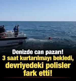 Denizde can pazarı: 3 saat kurtarılmayı bekledi!