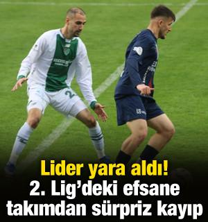 Lider yara aldı! 2. Lig'deki efsane takımından deplasmanda s&uuml;rpriz kayıp