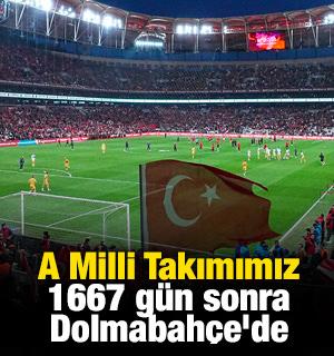Milli Takım, 1667 g&uuml;n sonra Dolmabah&ccedil;e'de