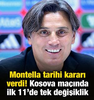 Montella tarihi kararı verdi! Kosova ma&ccedil;ında ilk 11'de tek değişiklik