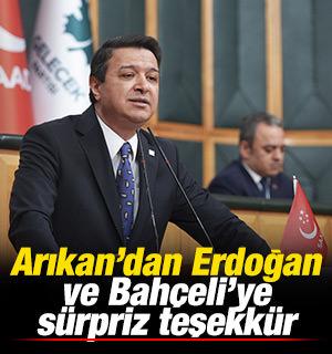 Saadet Partisi lideri Arıkan'dan, Erdoğan ve Bah&ccedil;eli'ye s&uuml;rpriz teşekk&uuml;r