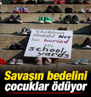 Savaşın bedelini &ccedil;ocuklar &ouml;d&uuml;yor!