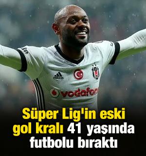 S&uuml;per Lig'in eski gol kralı 41 yaşında futbolu bıraktı