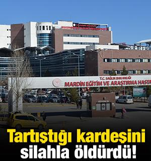 Tartıştığı kardeşini silahla &ouml;ld&uuml;rd&uuml;!