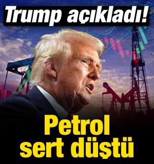 Trump a&ccedil;ıkladı! Petrolde sert d&uuml;ş&uuml;ş