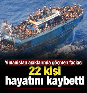 Yunanistan a&ccedil;ıklarında g&ouml;&ccedil;men faciası: 22 kişi hayatını kaybetti