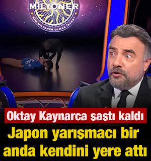 Japon yarışmacı bir anda kendini yere attı