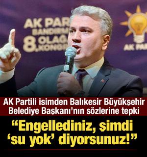 Canbey'den Balıkesir B&uuml;y&uuml;kşehir Belediye Başkanı Akın'a tepki: 'Engellediniz'