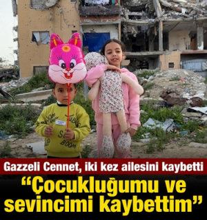 Gazze'nin iki kez &ouml;ks&uuml;z kalan &ccedil;ocuğu Cennet