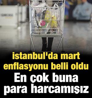 İstanbul'da mart ayı enflasyonu belli oldu: En &ccedil;ok buna para harcamışız