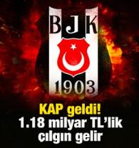 KAP geldi! Beşiktaş'a 1.18 milyar TL'lik &ccedil;ılgın gelir