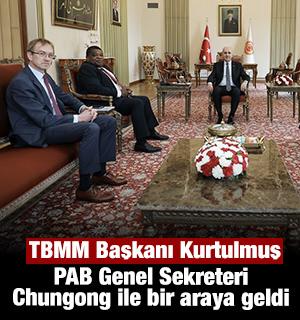 TBMM Başkanı Kurtulmuş PAB Genel Sekreteri Chungong ile bir araya geldi