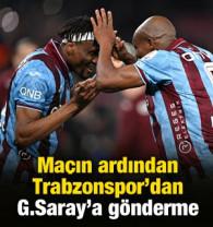 Trabzonspor'dan Galatasaray'a g&ouml;ndermeli paylaşımlar!