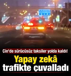 Yapay zek&acirc; trafikte &ccedil;uvalladı: &Ccedil;in'de s&uuml;r&uuml;c&uuml;s&uuml;z taksiler yolda kaldı! 