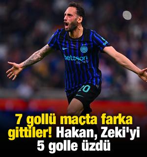 7 goll&uuml; ma&ccedil;ta farka gittiler! Hakan, Zeki'yi 5 golle &uuml;zd&uuml;