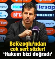 Emre Bel&ouml;zoğlu'ndan G&ouml;ztepe ma&ccedil;ı sonrası &ccedil;ok sert hakem tepkisi! 'Bizi doğradı'