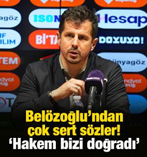 Emre Bel&ouml;zoğlu'ndan G&ouml;ztepe ma&ccedil;ı sonrası &ccedil;ok sert hakem tepkisi! 'Bizi doğradı'