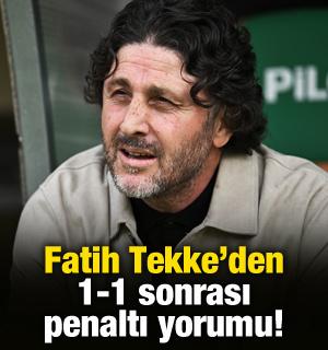Fatih Tekke'den penaltı yorumu! 'Tartışmaya a&ccedil;ık'