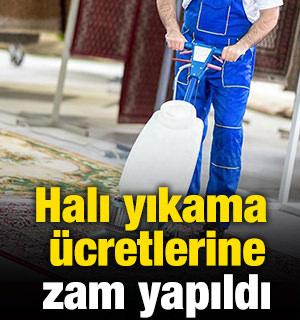 Halı yıkama &uuml;cretlerine zam yapıldı
