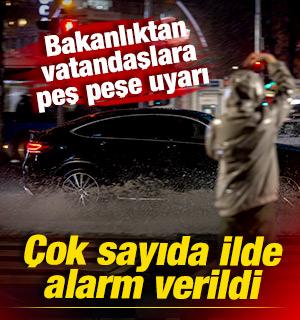İ&ccedil;işleri Bakanlığından vatandaşlara peş peşe uyarı! &Ccedil;ok sayıda ilde alarm verildi