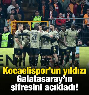 Kocaelispor'un tecr&uuml;beli yıldızı Galatasaray'ın şifresini verdi!